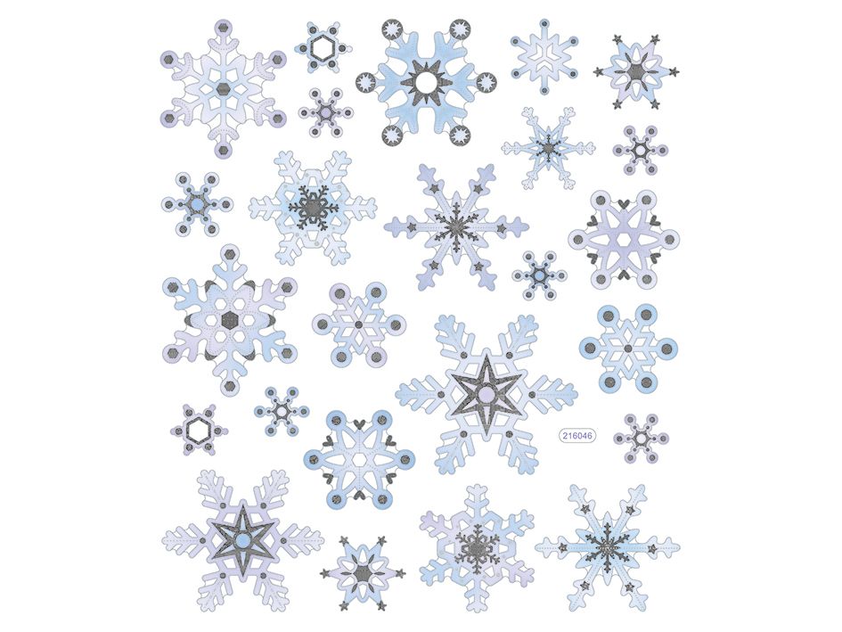 Klistremerker – Snøkrystaller