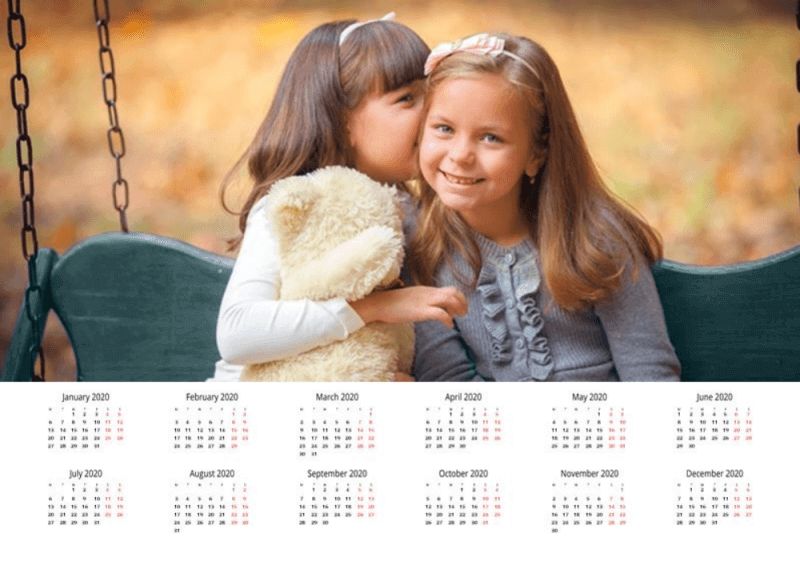 Personlig Fotokalender  A3 liggende