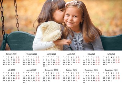 Personlig Fotokalender  A4 liggende