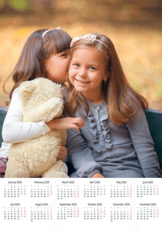 Personlig Fotokalender  A3 stående