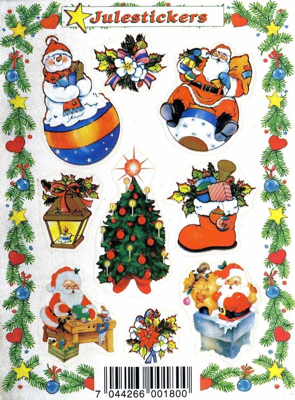 Klistremerker - Jul , klassisk