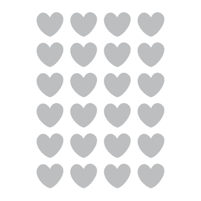 Klistremerker - Jul ,ekslusive sølvhjerter