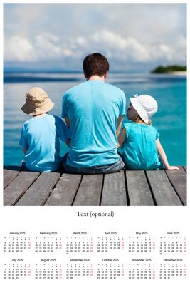 Personlig Fotokalender  40x60cm stående