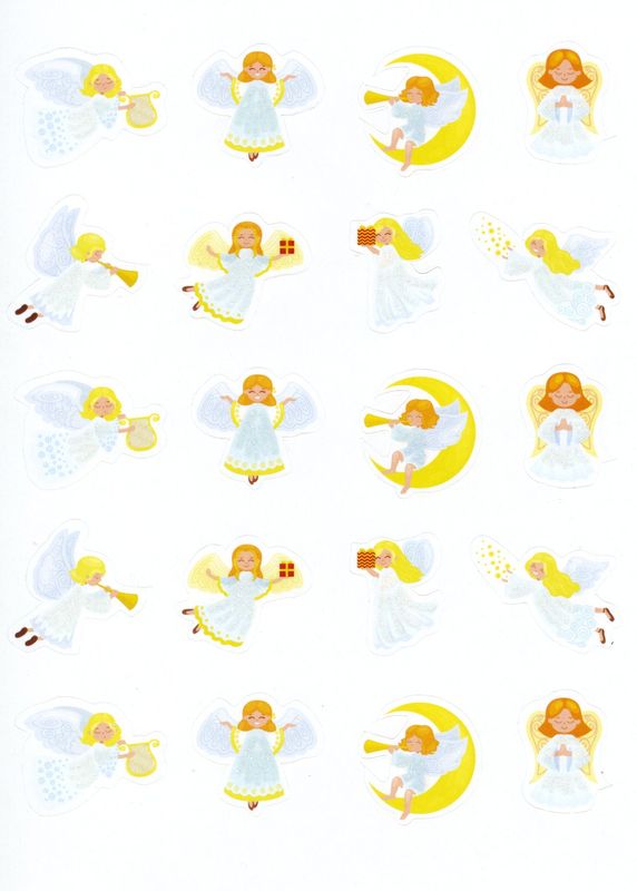 Klistremerker - Jul ,ekslusive engler