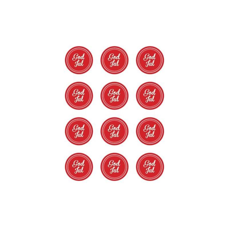 Klistremerker - Jul ,ekslusive god jul stempel