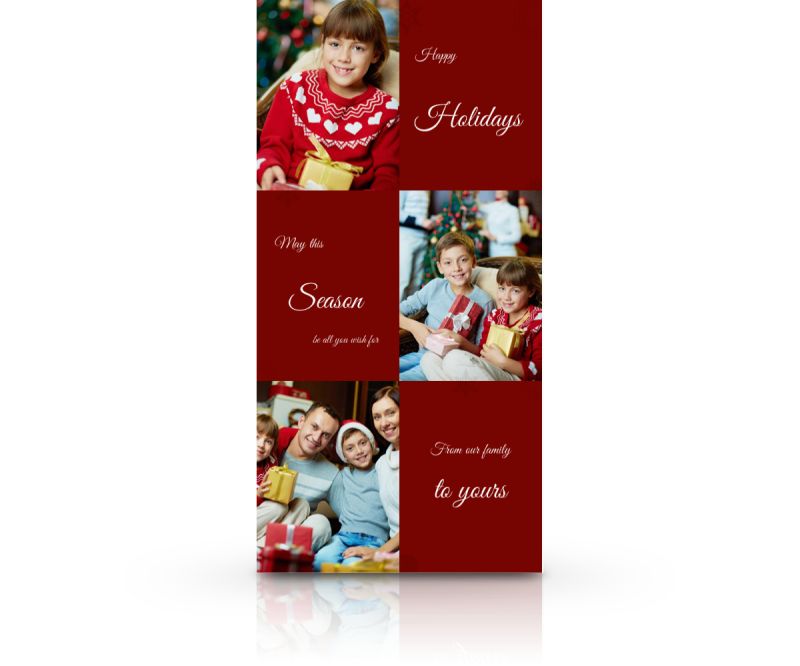 Personlig Fotokort 10x20cm stående