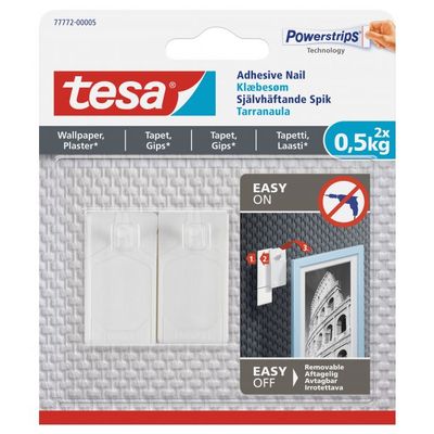 Tesa Opphengsspiker for rammer og lerret - Inntil 0,5 kg