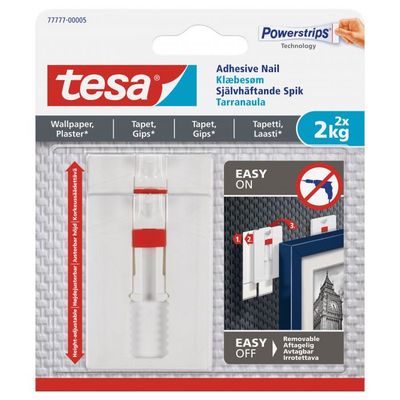 Tesa Opphengsspiker for rammer og lerret - Inntil 2 kg