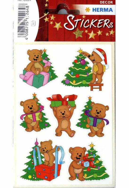 Klistremerker Julebamser