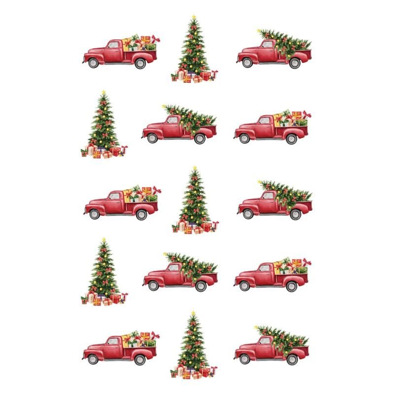 Klistremerker - Eksklusive julebiler