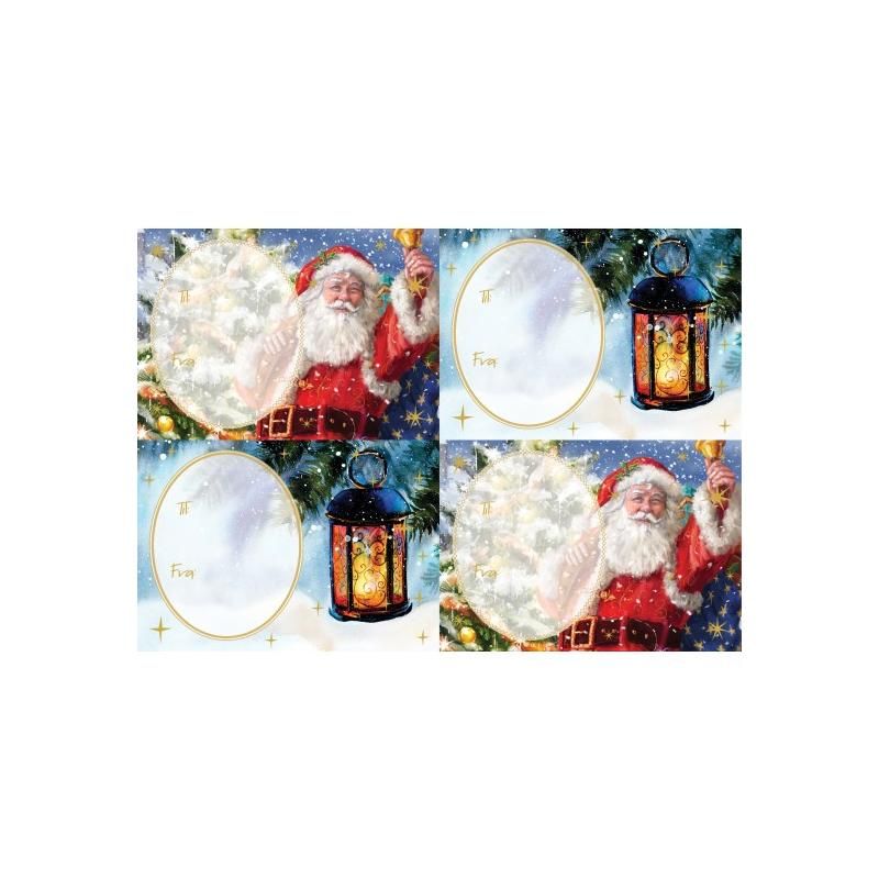 Julemerkelapper -  nisse og lykt