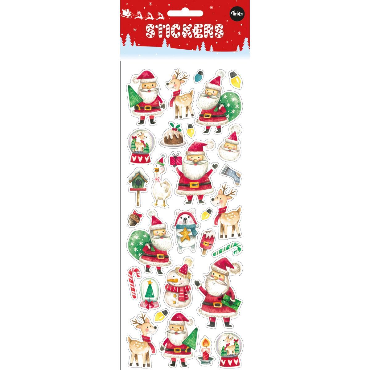 Klistremerker – Julenisser og reinsdyr