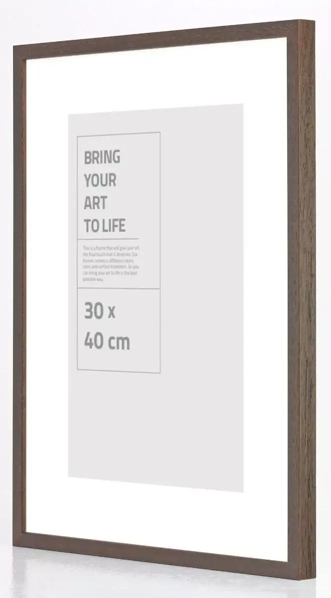 E-line Valnøtt med plexiglass