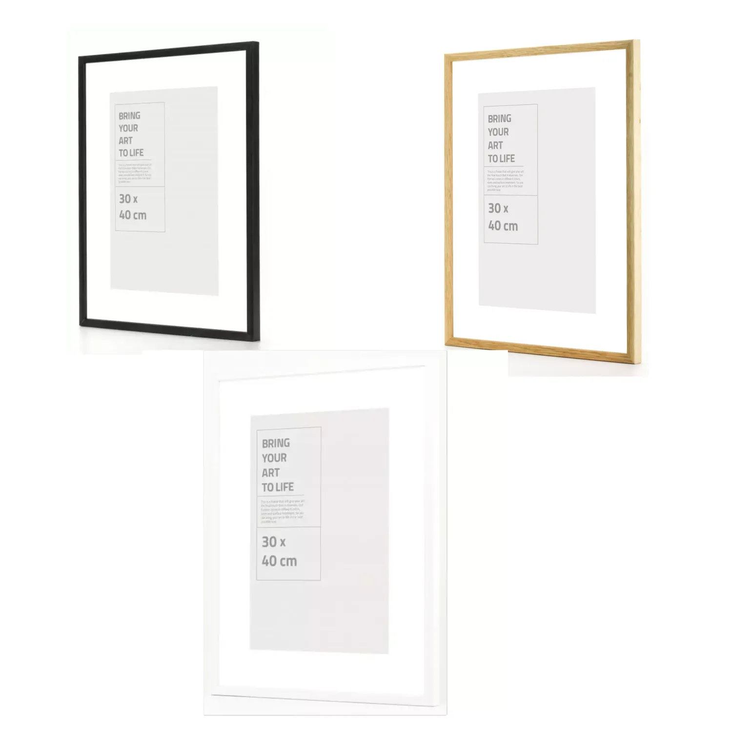 Oslo rammer med plexiglass