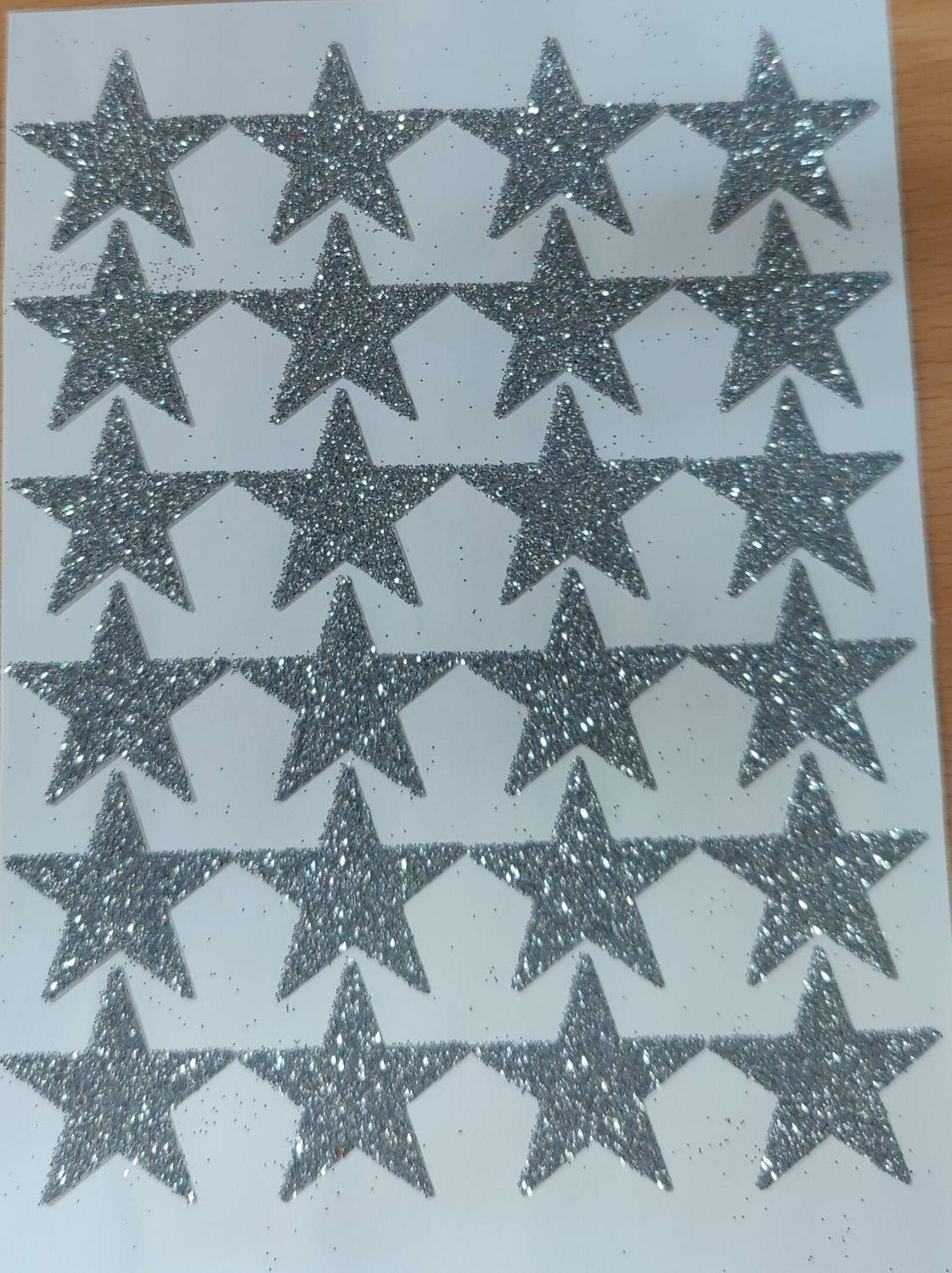 Klistremerker - Jul ,ekslusive sølvstjerner