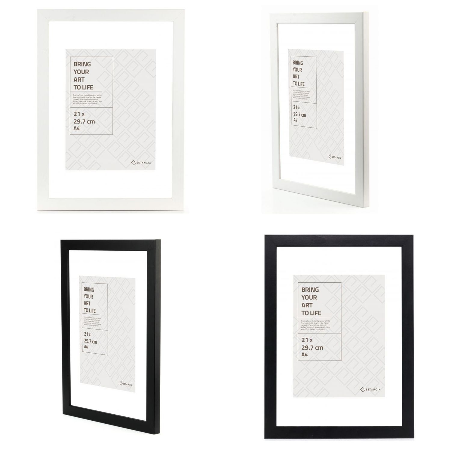 Stilren svart og hvit