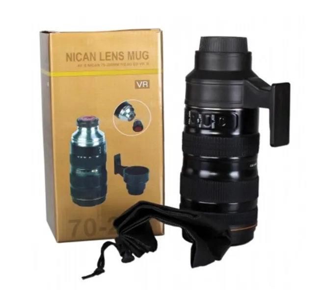 Objektiv-Thermos med kopp "Nican"