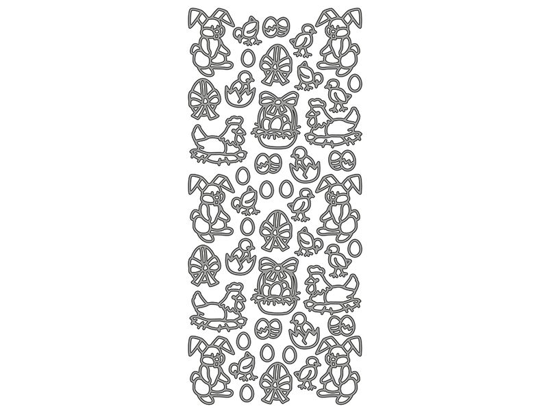 Klistremerker – Påske sølv