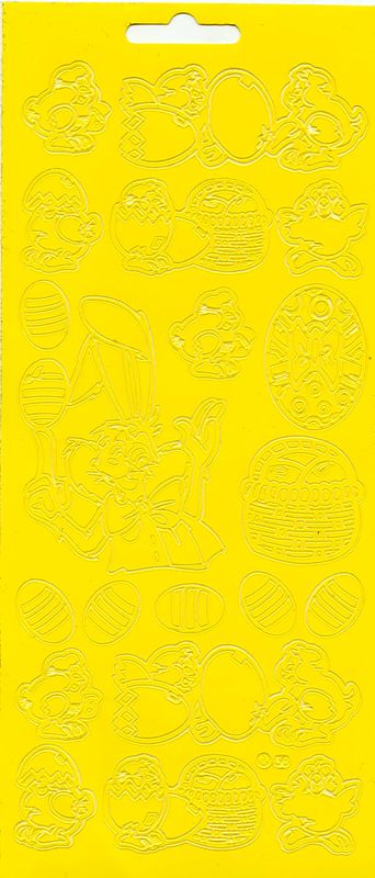 Klistremerker – Påske gul