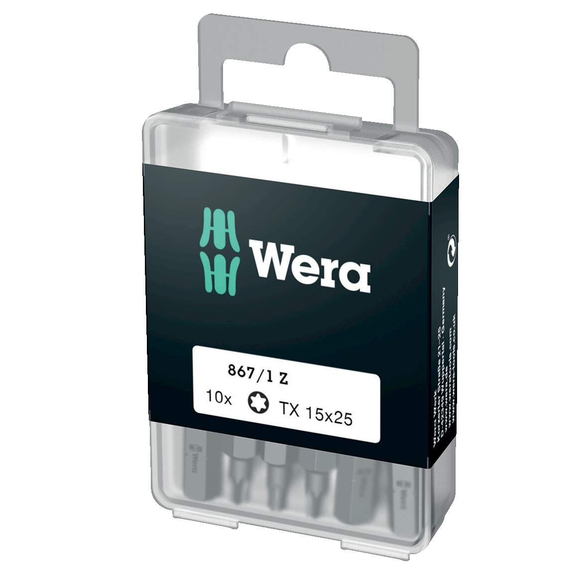 WERA Bit 867/1 DIY TX 15x25mm 1 Pkg.=10 Stück