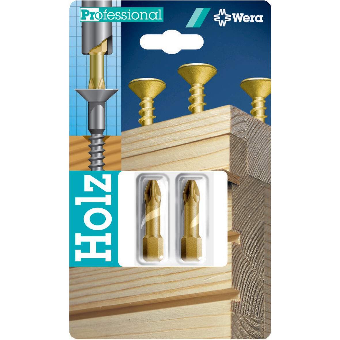 WERA Bit 855/1 TH PZ2x25mm 2er