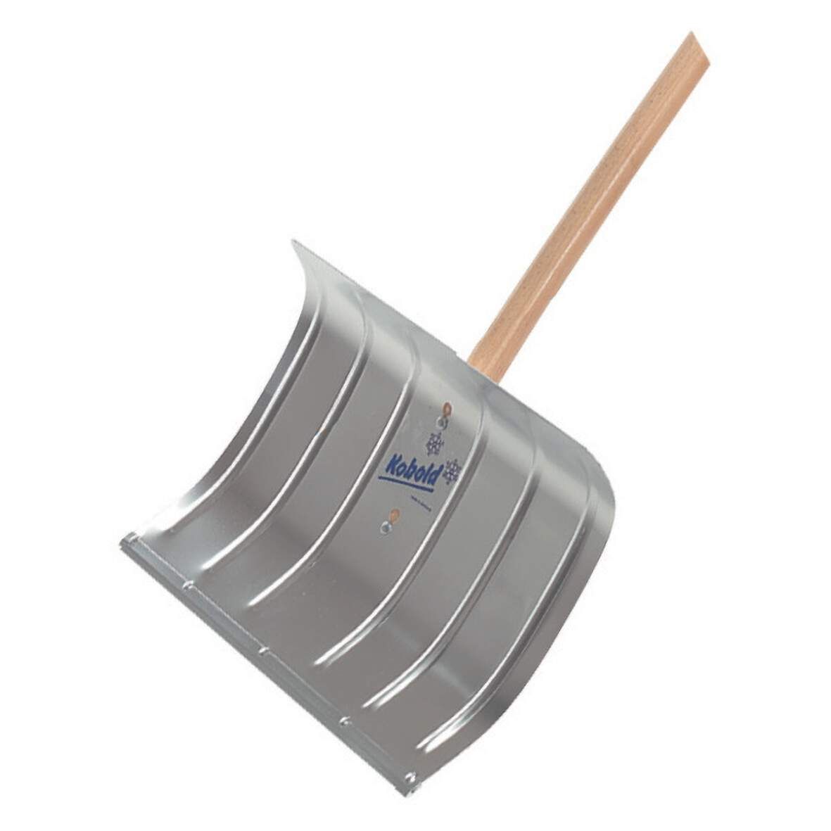 TRIUSO Schneeschieber Kobold Alu 50cm mit Aluprofilkante und Stiel