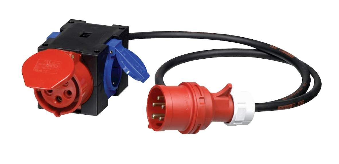 PCE Kompaktverteiler St.Anton mit K. 16A 5 Pol. 400 V 2x230V/1x400