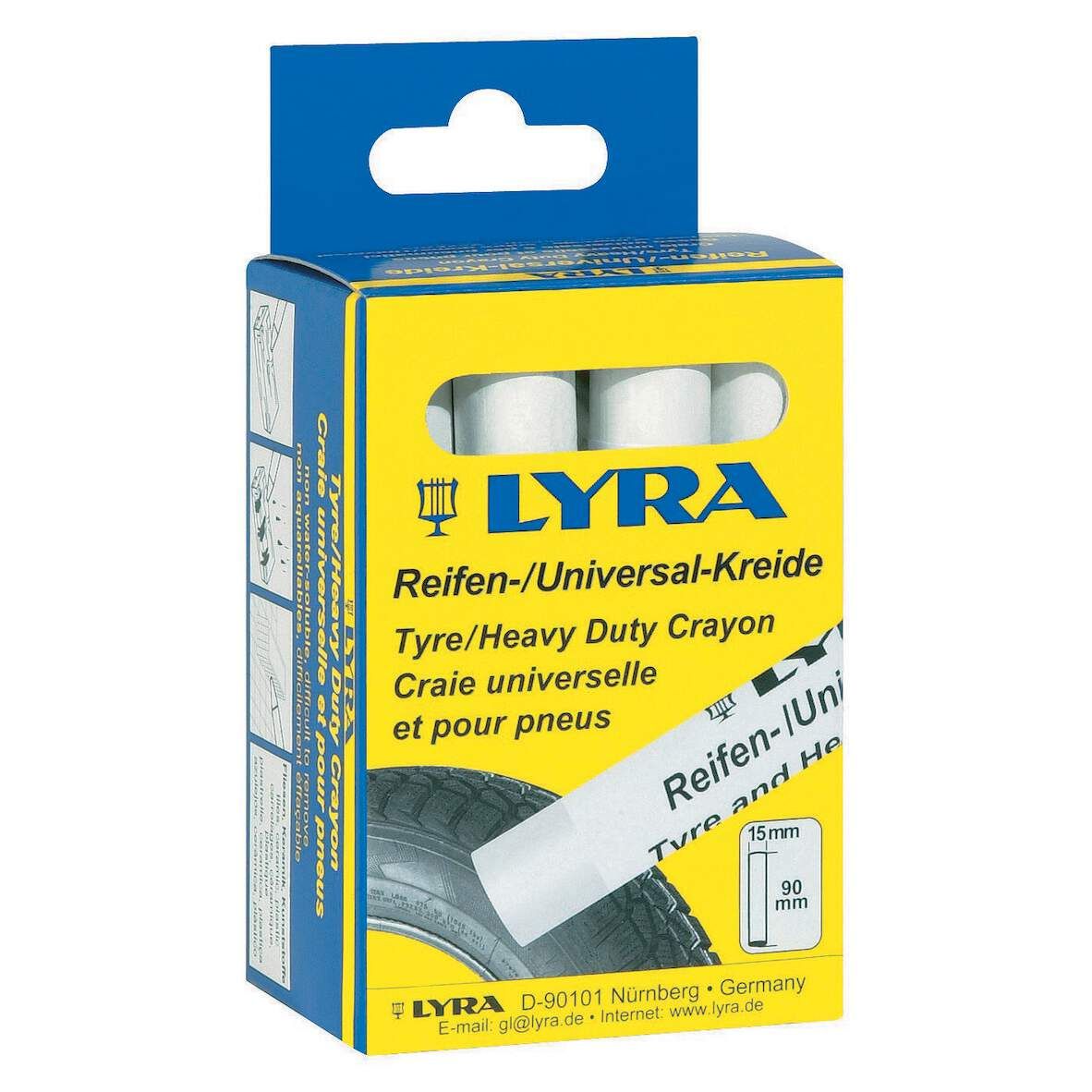 LYRA Reifen- und Signierkreide weiß DM 15mm