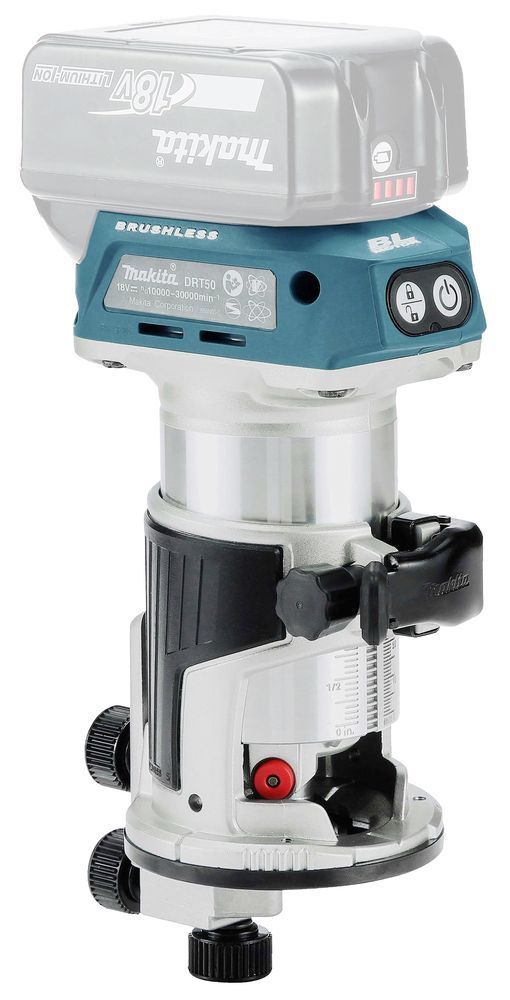 MAKITA Akku-Einhandfräse DRT50ZJX2