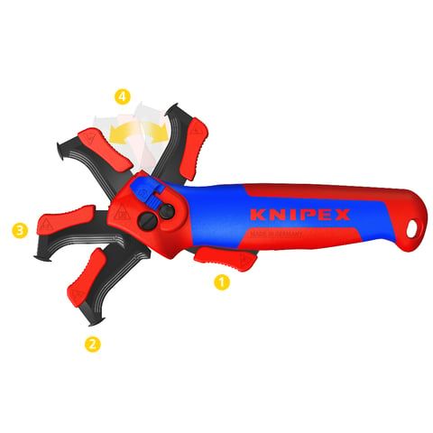 KNIPEX Abmantelungsmesser mit Raschenfunktion