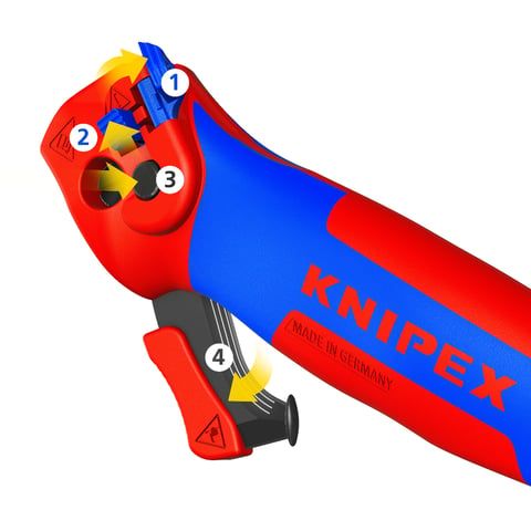 KNIPEX Abmantelungsmesser mit Raschenfunktion