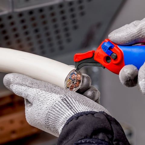 KNIPEX Abmantelungsmesser mit Raschenfunktion