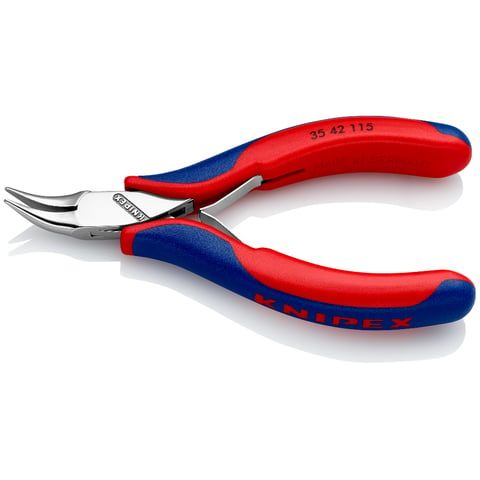 KNIPEX Elektronik-Greifzange 115 mm gebogen