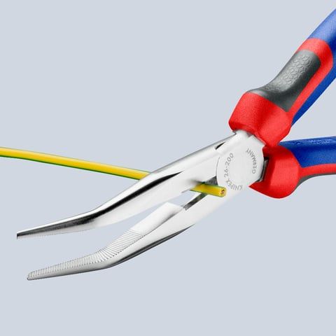 KNIPEX Flachrundzange 200 mm mit Schneide