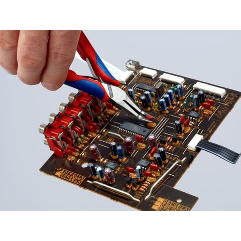 KNIPEX Elektronik-Greifzange 145 mm gebogen
