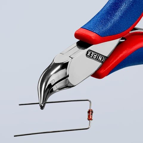 KNIPEX Elektronik-Greifzange 115 mm gebogen