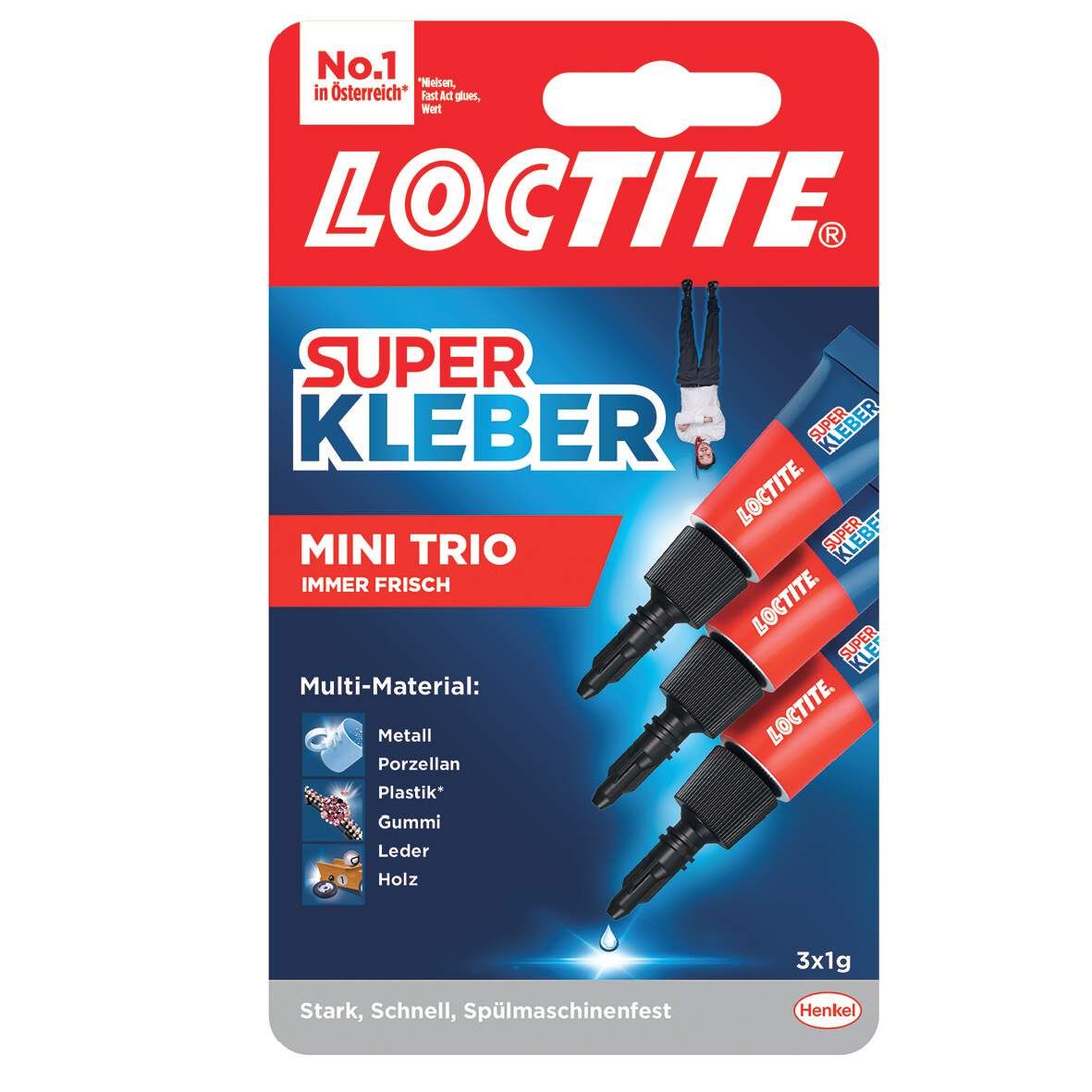 LOCTITE Superkleber flüssig 3x1g