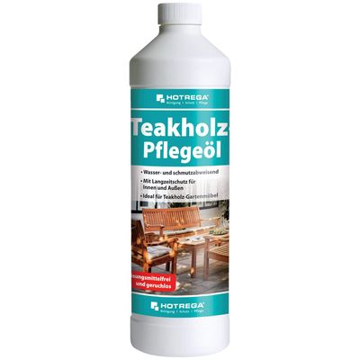 HOTREGA Teak- und Hartholz-Pflegeöl 1 Liter Dose