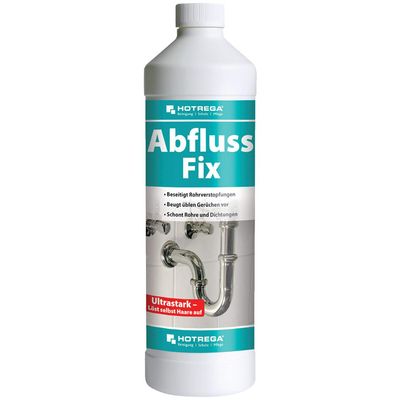 HOTREGA Abfluss-Fix 1 Liter Flasche (Konzentrat)
