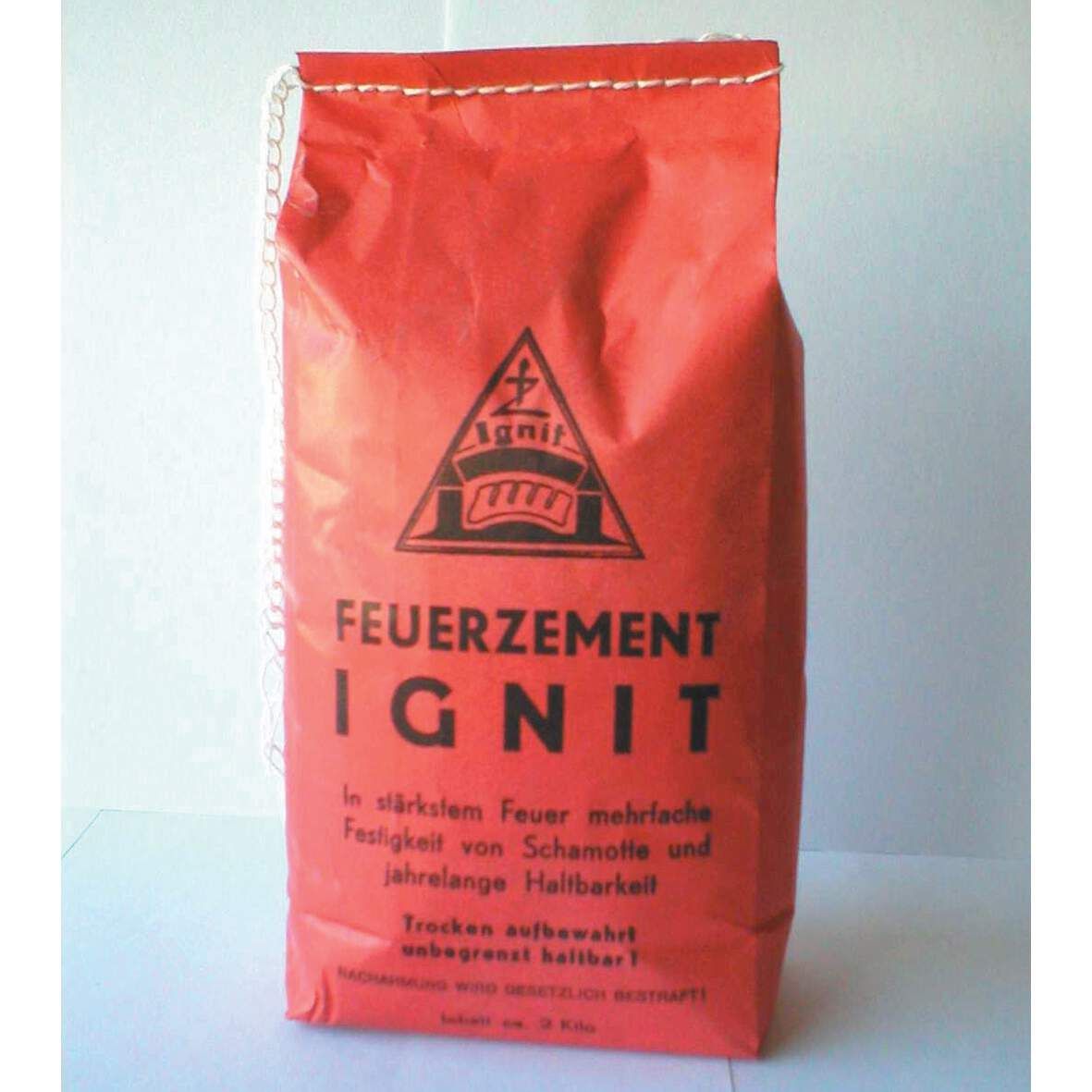 IGNIT Feuerzement 2kg Trockenzeit 24 Std.