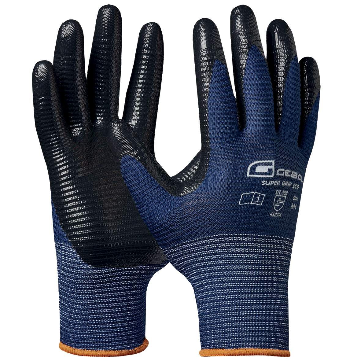GEBOL Arbeitshandschuh Gr.10 Super Grip Eco