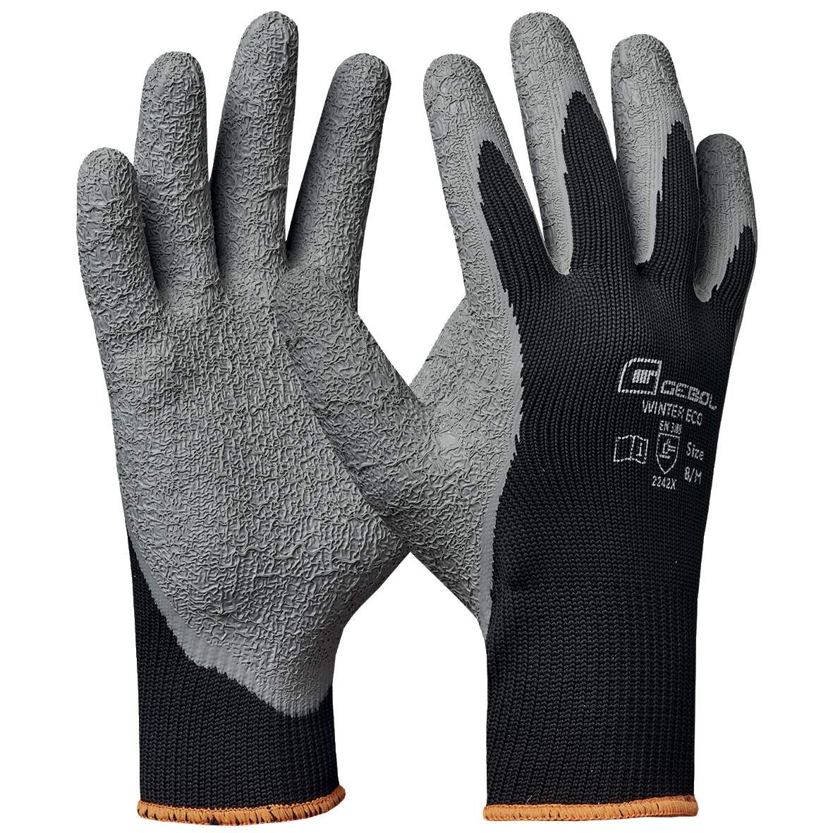 GEBOL Arbeitshandschuh Gr.10 Winter Eco schwarz