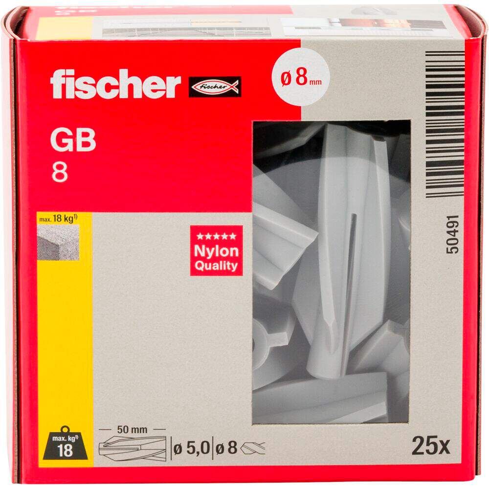 FISCHER Gasbetondübel GB 8 8x50,25 Stück