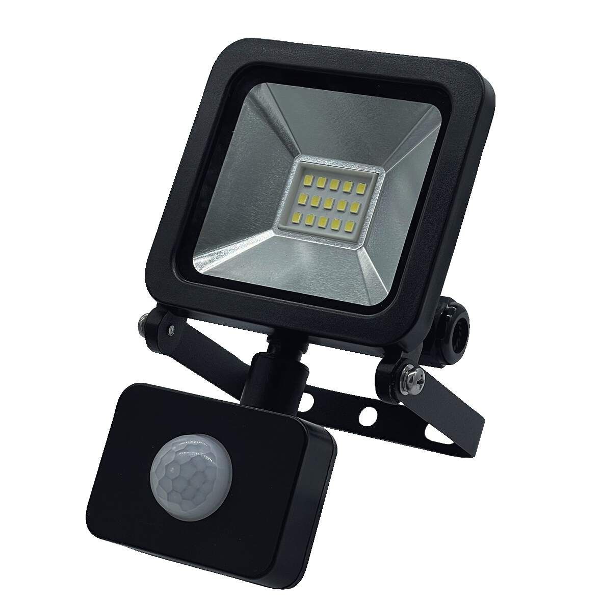 FORRES LED-Strahler FO 10W WMP IP44 800lm 230V QC mit PIR-Sensor