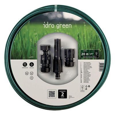 FITT Gartenschlauch Idro Green 1/2&quot; 20m mit Armaturen