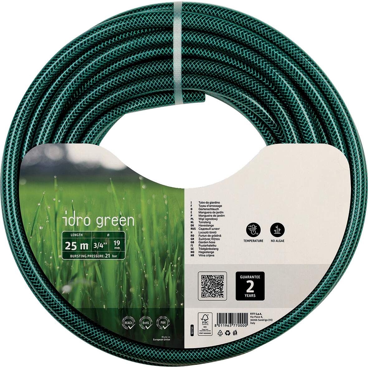 FITT Gartenschlauch Idro Green 3/4&quot; 50m