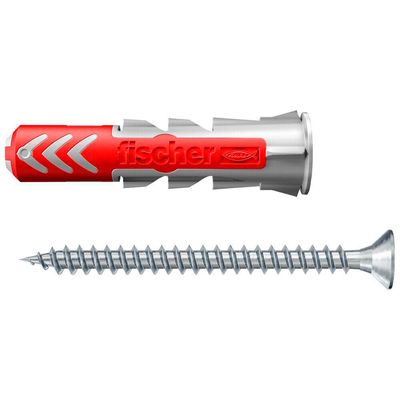 FISCHER Dübel DUOPOWER 8x40 S K mit Schraube 5x60,8 Stück