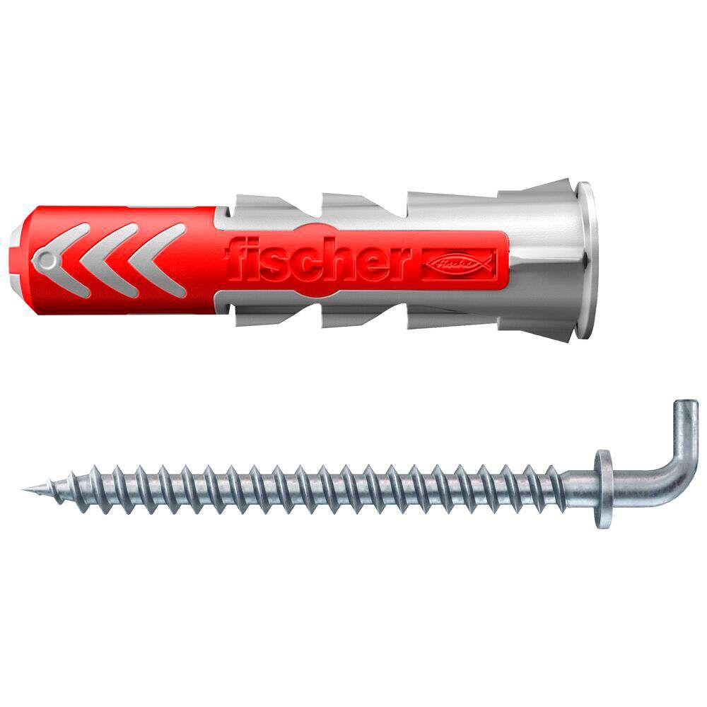 FISCHER Dübel DUOPOWER 6x30 WH K mit Winkelhaken 4,5x47,6 Stück