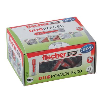 FISCHER Dübel DUOPOWER 10x50 50 Stück