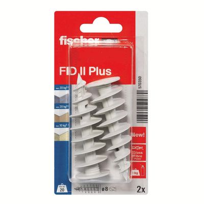FISCHER Dämmstoffdübel FID II Plus 2 Stück , SB-Karte